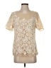 Sundance 100% Polyester Ivory Short Sleeve Blouse Size XS - photo 1