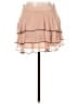Zara 100% Polyester Solid Tan Formal Skirt Size L - photo 2