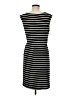 Ann Taylor LOFT Stripes Black Casual Dress Size M - photo 2