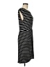 Ann Taylor LOFT Stripes Black Casual Dress Size M - photo 4