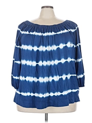 Chaps 3/4 Sleeve Blouse (view 1)