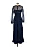JS Collections 100% Polyester Blue Jumpsuit Size 10 - photo 2