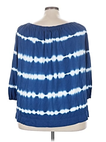 Chaps 3/4 Sleeve Blouse (view 2)