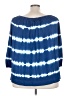 Chaps Blue 3/4 Sleeve Blouse Size 3X - photo 2