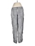 Hei Hei 100% Linen Checkered-gingham Gray Linen Pants Size 26 waist - photo 1