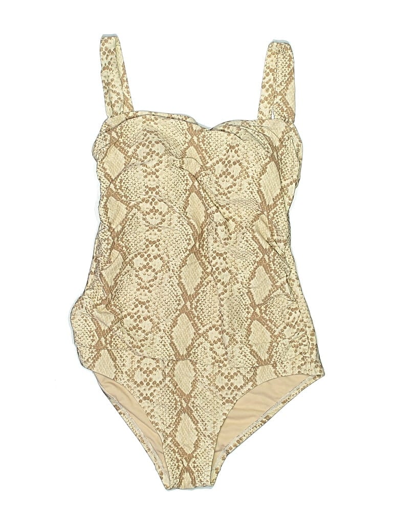 Pre-owned Kona Sol One Piece Swimsuit In Ivory