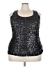 Cocomo Silver Black Sleeveless Blouse Size 3X - photo 1