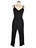 Derek Heart 100% Rayon Solid Black Jumpsuit Size L - photo 1