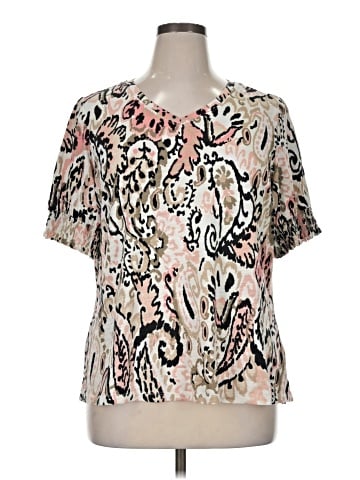 Belle By Kim Gravel Short Sleeve Blouse (view 1)