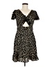MICHAEL Michael Kors Animal Print Black Cocktail Dress Size 8 - photo 1