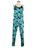 Unbranded Graphic Teal Jumpsuit Size L - photo 1