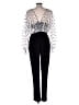 Saloni Polka Dots Black Jumpsuit Size 10 - photo 2