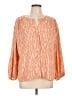 Elizabeth and James 100% Polyester Orange 3/4 Sleeve Blouse Size L (estimated) - photo 1