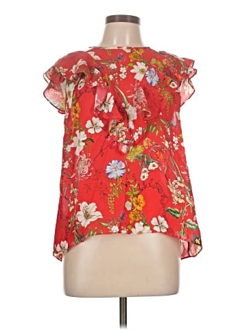 Parker Short Sleeve Silk Top (view 1)