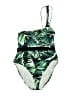 Assorted Brands Tropical Green One Piece Swimsuit Size XXL - photo 1
