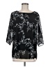 VIISHOW Black 3/4 Sleeve Blouse Size M - photo 1