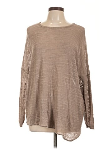 White + Warren Long Sleeve Top (view 1)