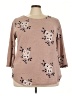 Annalise Designs Floral Tan Pullover Sweater Size 3X - photo 1