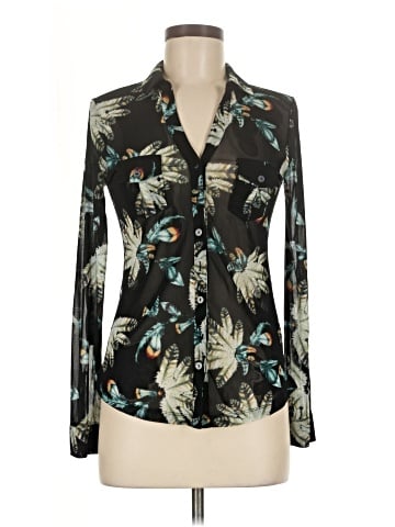 Papaya Long Sleeve Blouse (view 1)