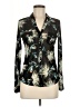 Papaya Floral Black Long Sleeve Blouse Size M - photo 1