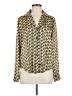 Timing 100% Polyester Green Long Sleeve Blouse Size M - photo 1