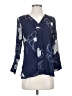 Neiman Marcus 100% Polyester Blue 3/4 Sleeve Blouse Size S - photo 1