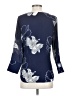 Neiman Marcus 100% Polyester Blue 3/4 Sleeve Blouse Size S - photo 2