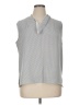 Ann Taylor 100% Polyester Gray Sleeveless Blouse Size XL - photo 1