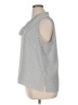 Ann Taylor 100% Polyester Gray Sleeveless Blouse Size XL - photo 5