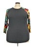 Lularoe Gray 3/4 Sleeve T-Shirt Size 3X(24-26) - photo 1