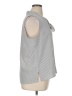 Ann Taylor 100% Polyester Gray Sleeveless Blouse Size XL - photo 4