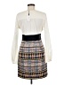 Milly 100% Silk Graphic Ivory Cocktail Dress Size 6 - photo 2