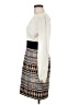 Milly 100% Silk Graphic Ivory Cocktail Dress Size 6 - photo 5