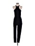 Hours Solid Black Jumpsuit Size M - photo 1