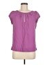 Zara Basic Purple Short Sleeve Blouse Size M - photo 1
