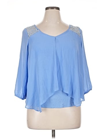 Iz Byer 3/4 Sleeve Blouse (view 1)