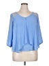 Iz Byer Blue 3/4 Sleeve Blouse Size XL - photo 1