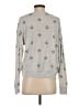 Simple Pleasures Stars Gray Pullover Sweater Size S - photo 2