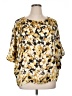 Ellen Tracy 100% Polyester Gold 3/4 Sleeve Blouse Size XL - photo 1