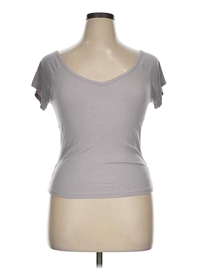 Pre-owned Wild Fable Short Sleeve T-shirt In Gray