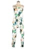 Unbranded Tropical White Jumpsuit Size L - photo 1