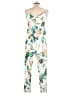 Unbranded Tropical White Jumpsuit Size L - photo 2