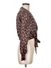 Harper 100% Polyester Brown Long Sleeve Blouse Size M - photo 4
