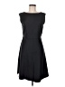 Theory 100% Wool Solid Black Casual Dress Size 6 - photo 1