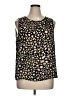 Apt. 9 100% Polyester Black Sleeveless Blouse Size XL - photo 1