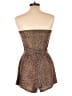 Shein Animal Print Brown Romper Size 6 - photo 2