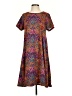 Lularoe Print Brown Casual Dress Size S - photo 1