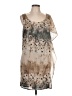Love 21 100% Polyester Graphic Tan Cocktail Dress Size L - photo 1