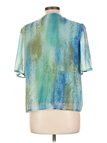 JM Collection Short Sleeve Blouse (view 2)