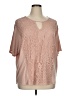 C established 1946 Pink Short Sleeve Blouse Size XL (estimated) - photo 1
